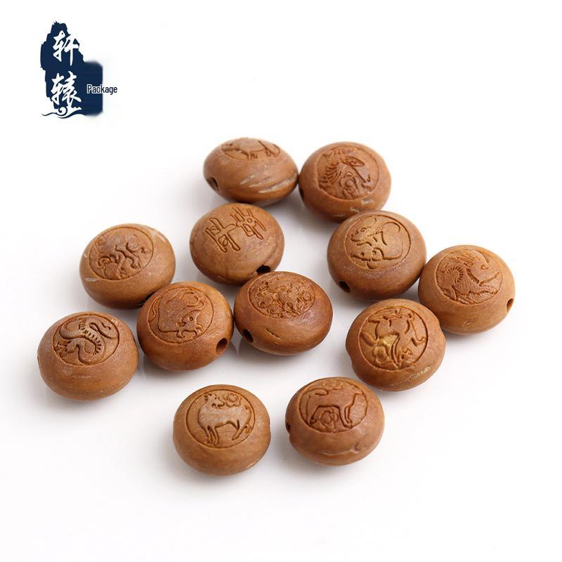 Walnut Carved Zodiac Animals Beads Bracelet: Braided Rope Jewelry for Men and Women