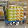 Foldable Retractable Trolley: Portable Cart for Household, Shopping, or Luggage