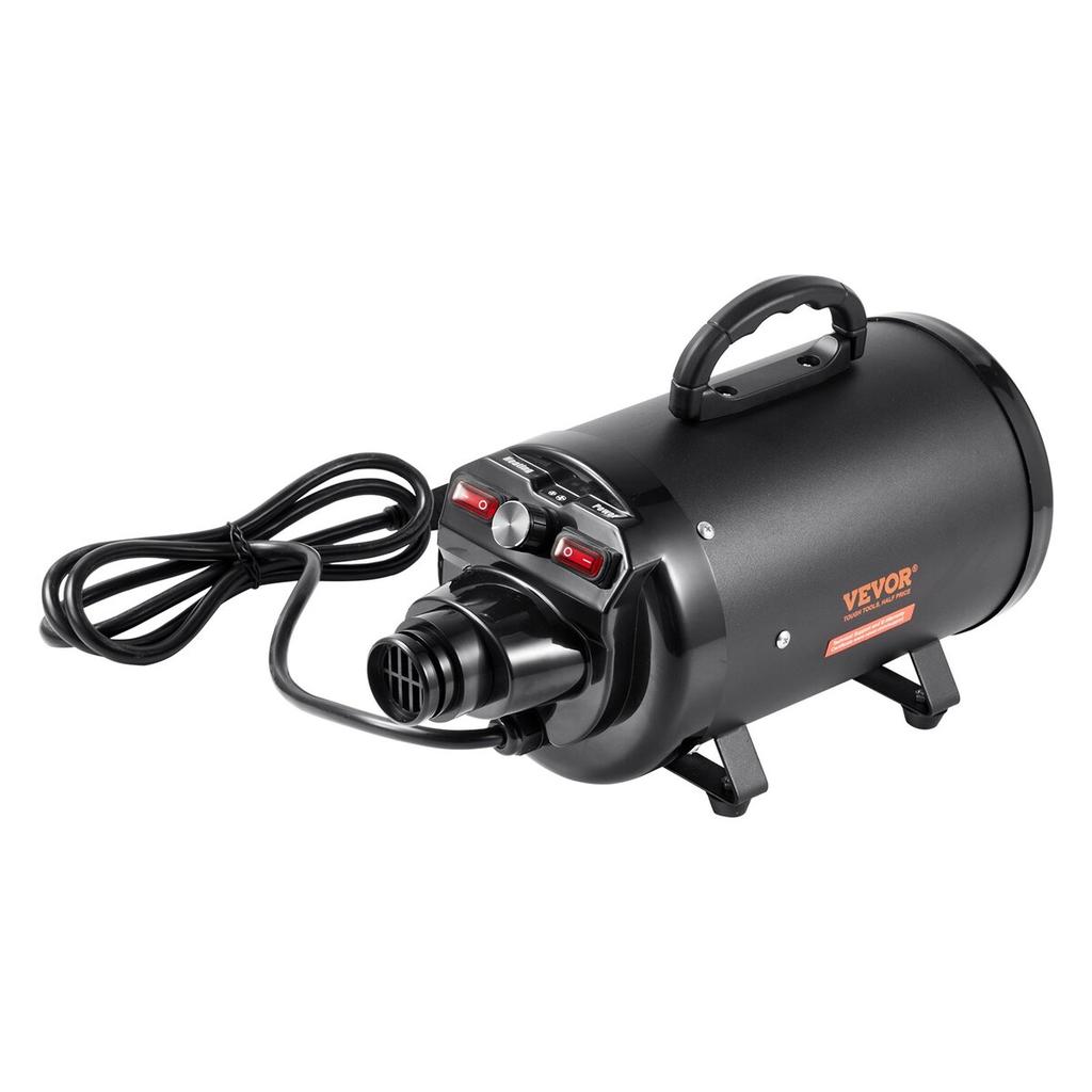 Dog Dryer, 2000W/2.7HP Dog Blow Dryer, Pet Grooming Dryer with Adjustable Speed and Temperature Control, Pet Hair Dryer with 4 Nozzles and Extendable