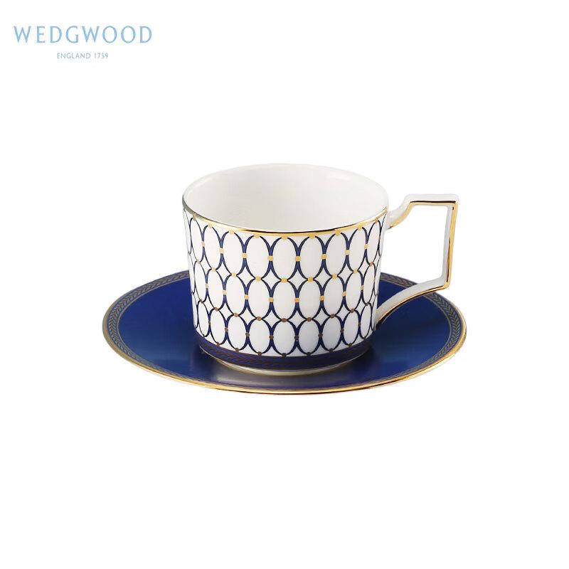 Wedgwood Gilded Age Bone China Coffee Cup and Saucer Set