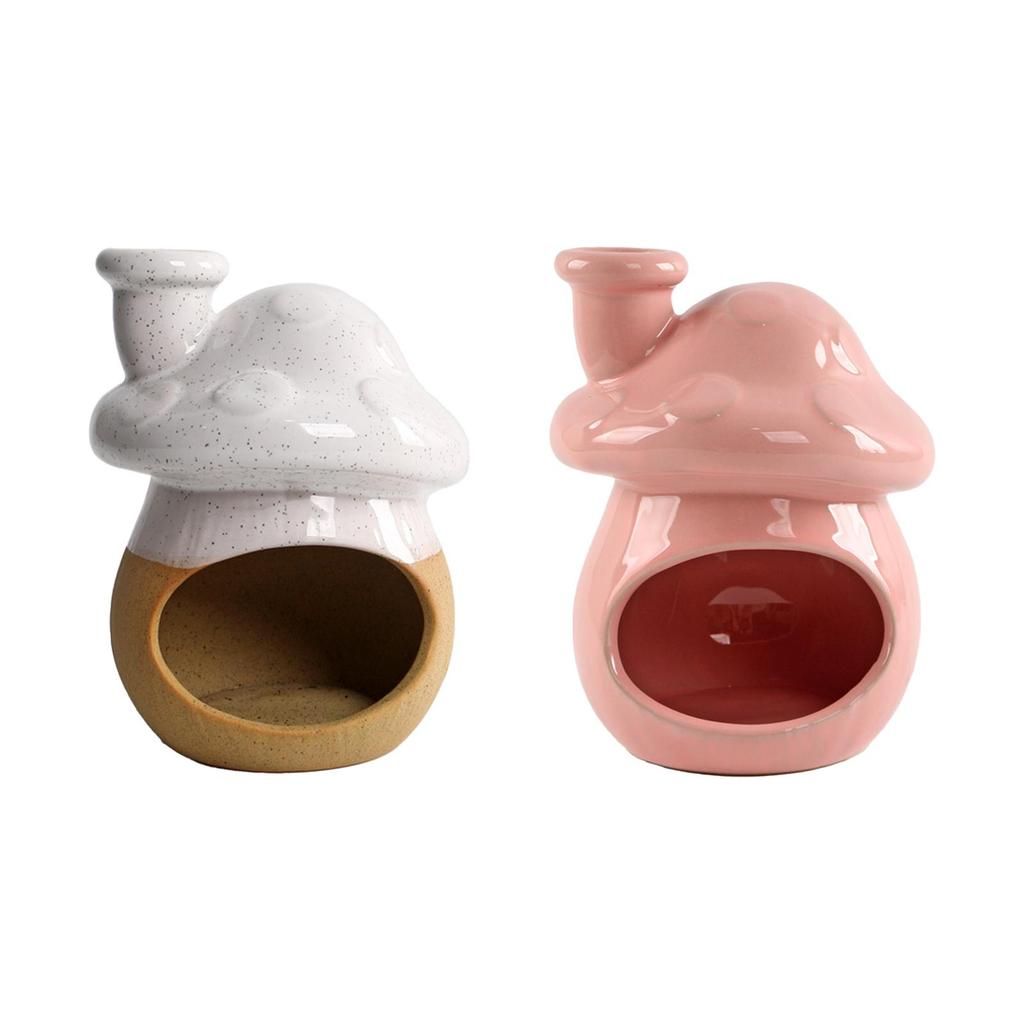 Incense Burner Tabletop Ornament Multifunctional Mushroom Decoration Sage Burner for Meditation Bedroom Office Dining Room