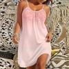 Robe de Plage pour Femme Mini Robe Imprimé Décontractée Moderne Robe Sans Manches Coupe Ample Extérieur Quotidien Été
