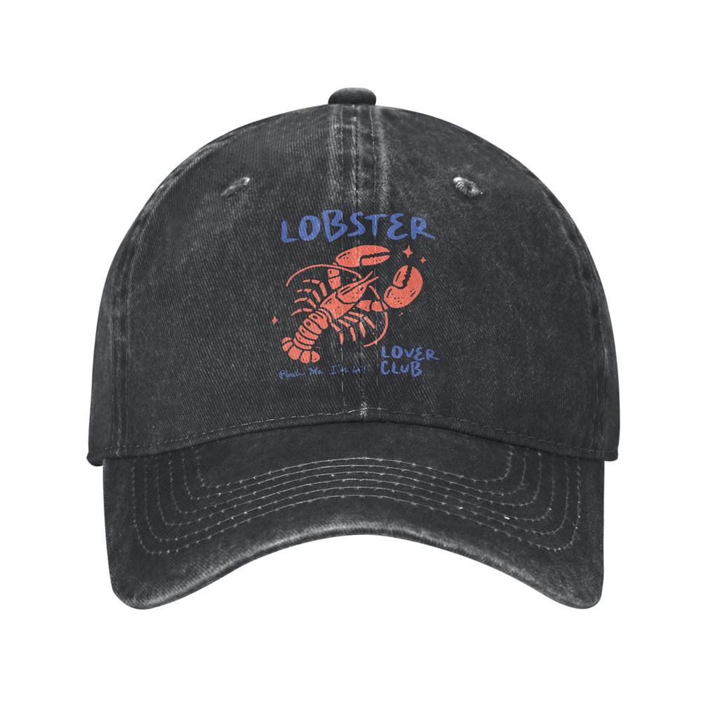 Yee Claw Lobster Baseball Caps Classic Distressed Denim Snapback Hat for Unisex Women Outdoor Activities Adjustable Caps Hat