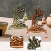 Statue Aroma Ornament Hängender Räuchergefäß, Chinesischer Vintage Kegelhalter für Büro, SPA,