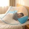 Single Foldable Mosquito Net Breathable Mosquito Bar Frame Convenient Travel Mosquito Net  Hotel