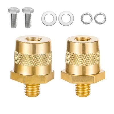 Adapter Brass Brass Battery Pole Adapter M8 With Male Thread Battery Post Terminals Car Battery Connection