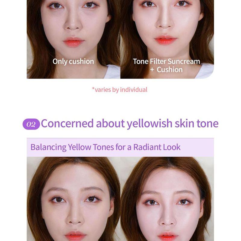 Milk Touch - Snow Tone Filter Sun Cream - 3 Colors