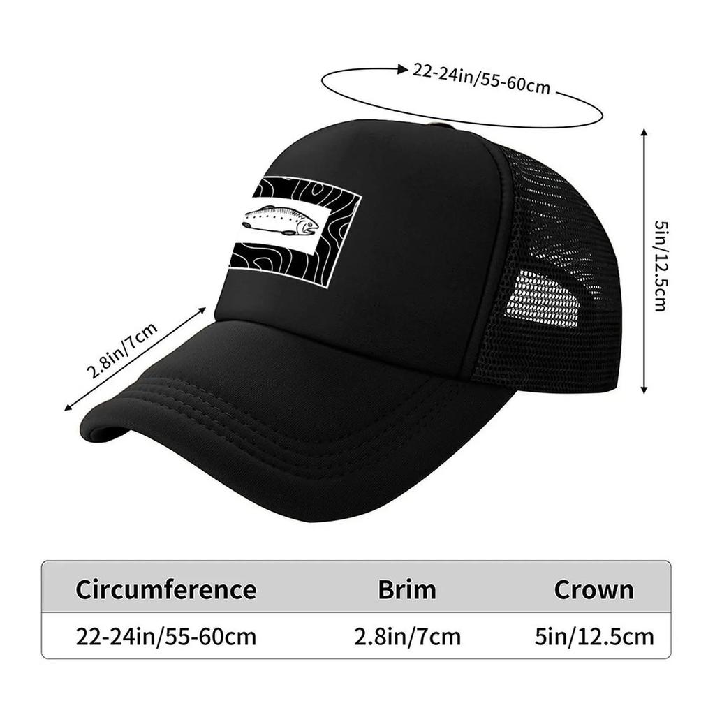 Salmon Baseball Cap New Hat Winter hat dad hat Anime Mens Tennis Women's