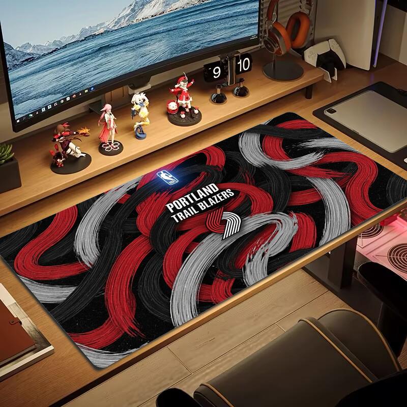 Portland Trail Blazers Mouse Pad Large Gaming Table Cushion Nonslip Laptop Tablet Big Mousepad Xxl Mat Mini Pc Playmat With Lock Edge