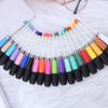 60 Pcs Black/Blue Ink Beadable Pen Refills 1.0mm Replaceable Pen Refills Smooth Writing Pen Refills