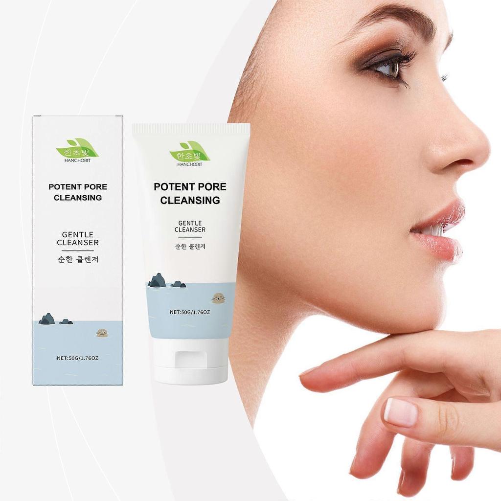 Moisturizing Facial Cleanser with Hyaluronic Acid Gentle Deep-Cleansing Gel for Pores, Blackhead Reduction, Hydrating & Refreshing