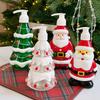 300ML Christmas Soap Dispenser Santa Snowman Penguin Pump Bottle Shampoo Lotion Refillable Container Bathroom Accessories