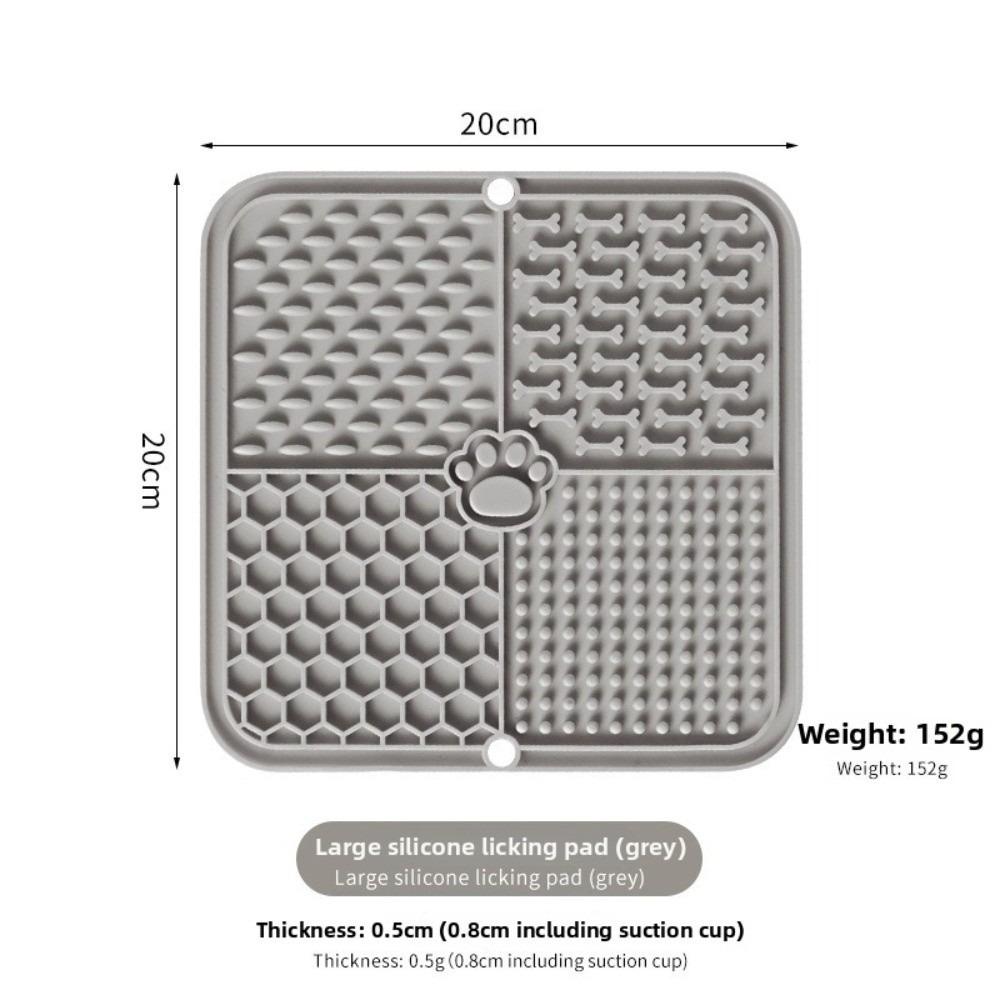 Slow Feeding Design Pet Lick Mat Suction Cup Slow Feeder New Silicone Mat Slow Eating