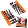23 Piece Set of Impact Drill Hex Head Wrench Bits for Heavy Duty Screw Driving Magnetic Key Drill Bits