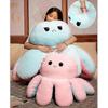 Reversible Octopus Stuffed Animal, Large Plush Octopus Cushion Pillow Toys Boris
