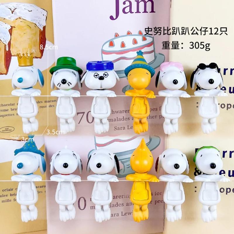 New Hipper Angel Snoopy Blind Box Computer Mobile Phone Decoration Ornaments Kawaii Mini Figure Anime Model