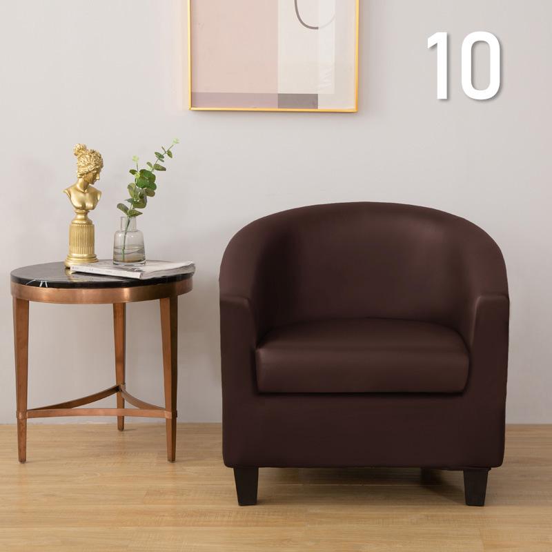 Tub Sofa Covers Waterproof PU Leather Armchair Cover With Seat Covers Club Sofa Slipcovers For Living Room Furniture Protector