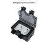 Waterproof and Dustproof Double European Socket with Integrated Switches and Indicators for Outdoor Safety