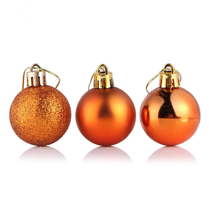 24Pcs/box Christmas Decoration Balls 4/6cm Christmas Tree Decoration Hanging Ornaments Family Gathering Christmas Decorations