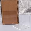 2Pcs Clear Acrylic Bookends L-shaped Desk Organizer Desktop Book Holder School S