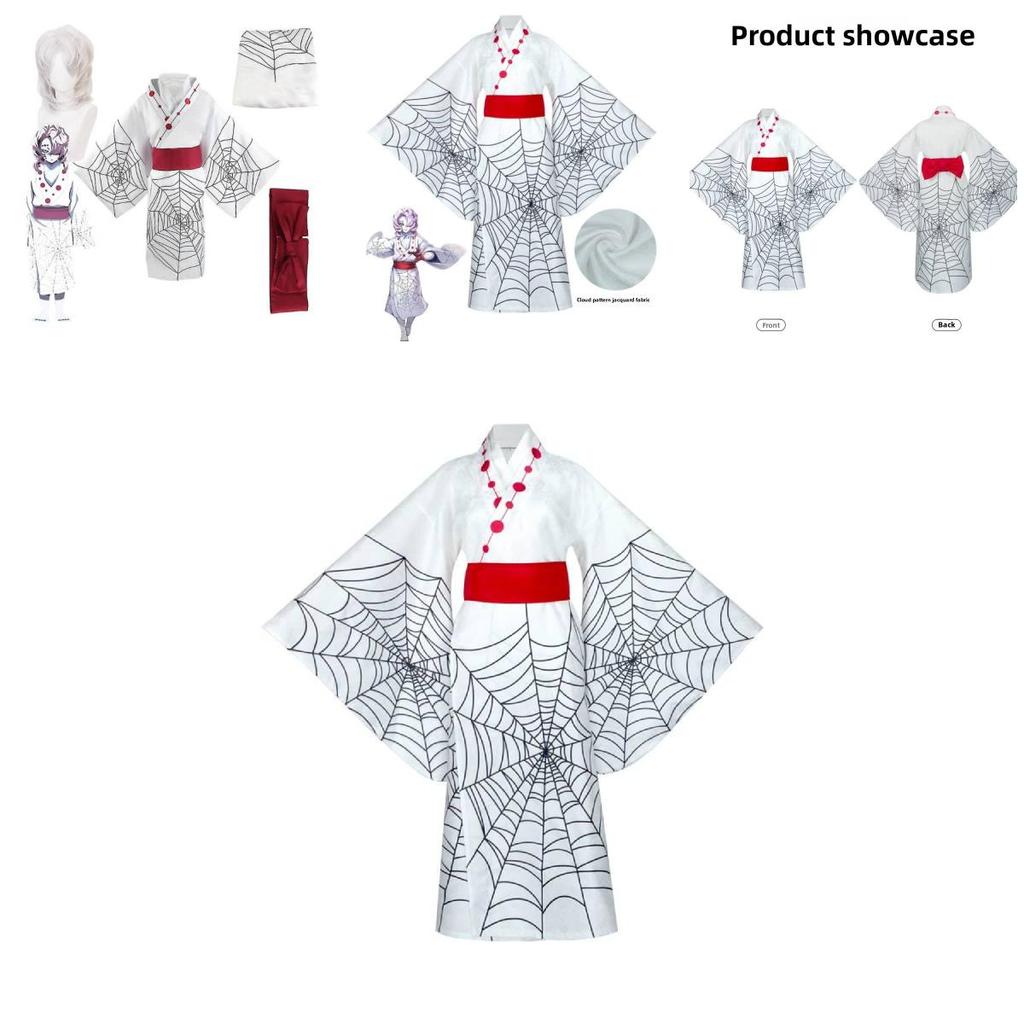 Demon Slayer Kimetsu No Yaiba Rui Cosplay Costume With Flexible Material For Cosplay And Theatrical Performances
