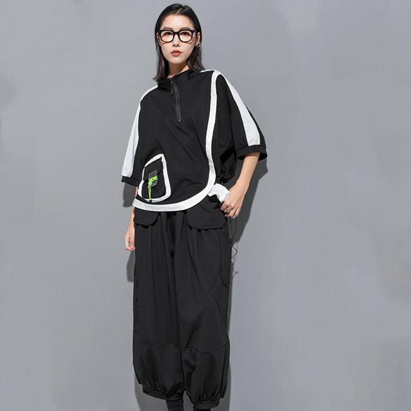 Short sleeve oversized vintage patchwork Casual loose summer t shirt tops Women t-shirt