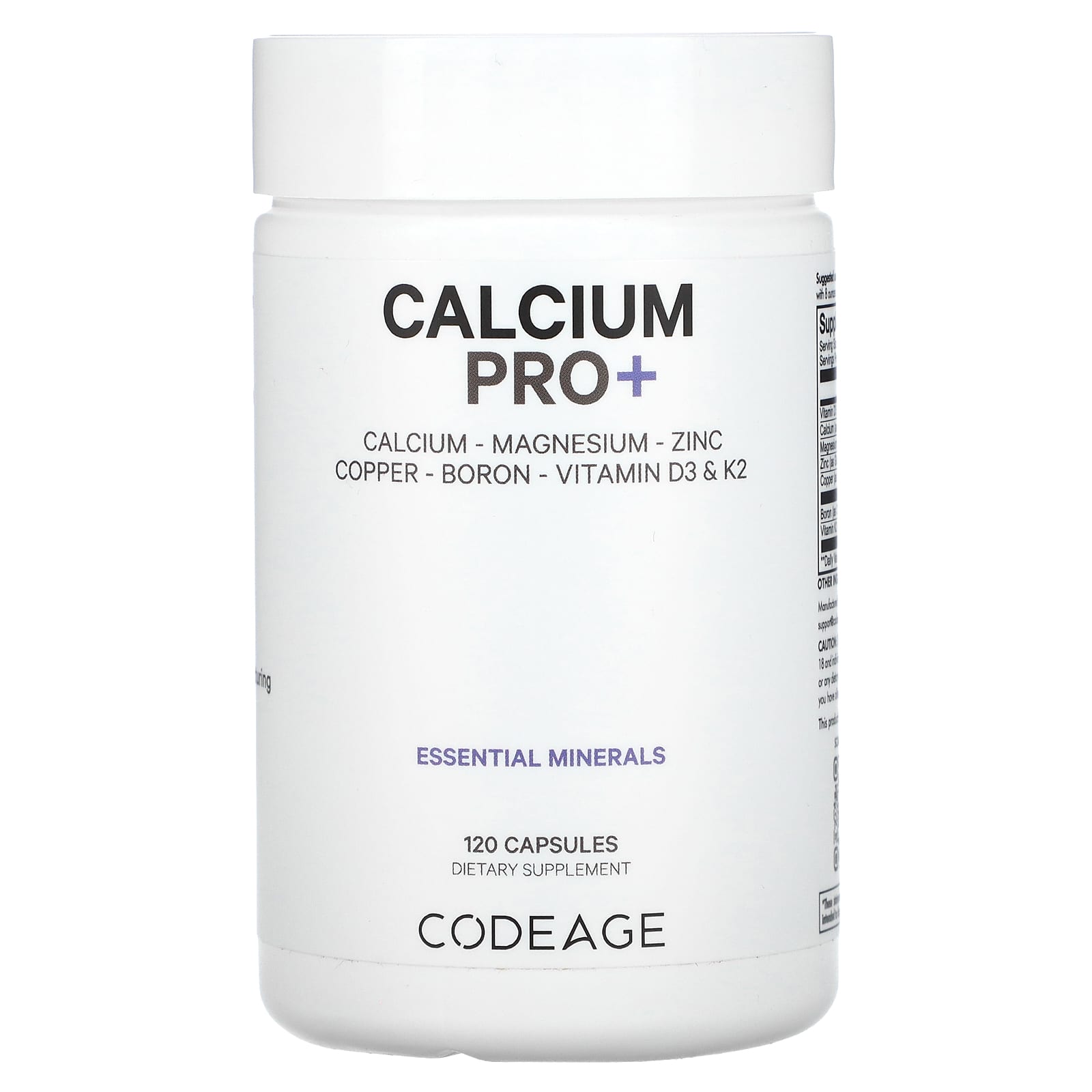 

Codeage, Calcium Pro+, 120 capsules