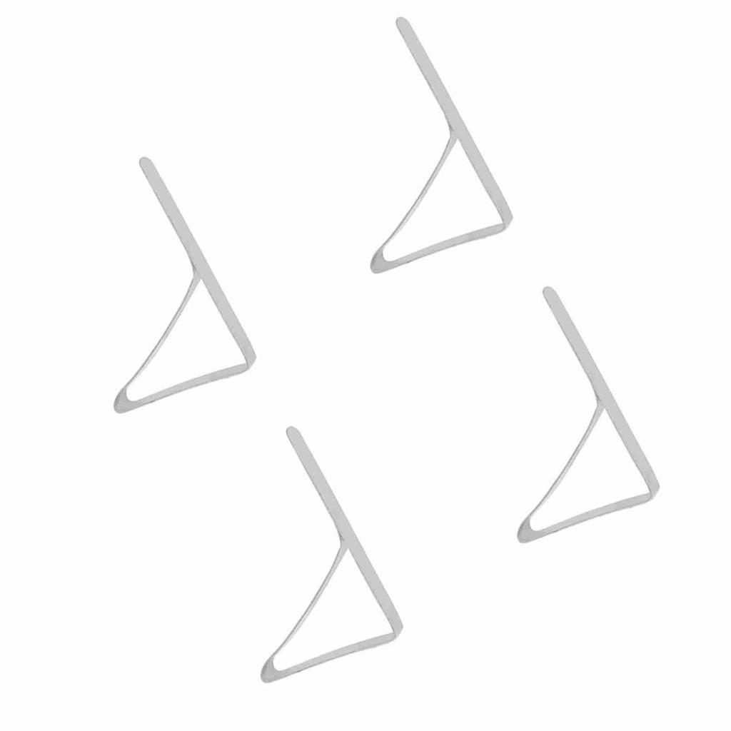 4 Stück große Tischdecken-Clips aus Edelstahl, rutschfeste Tischdeckenhalter, Klemmen, 10,5 x 7 cm
