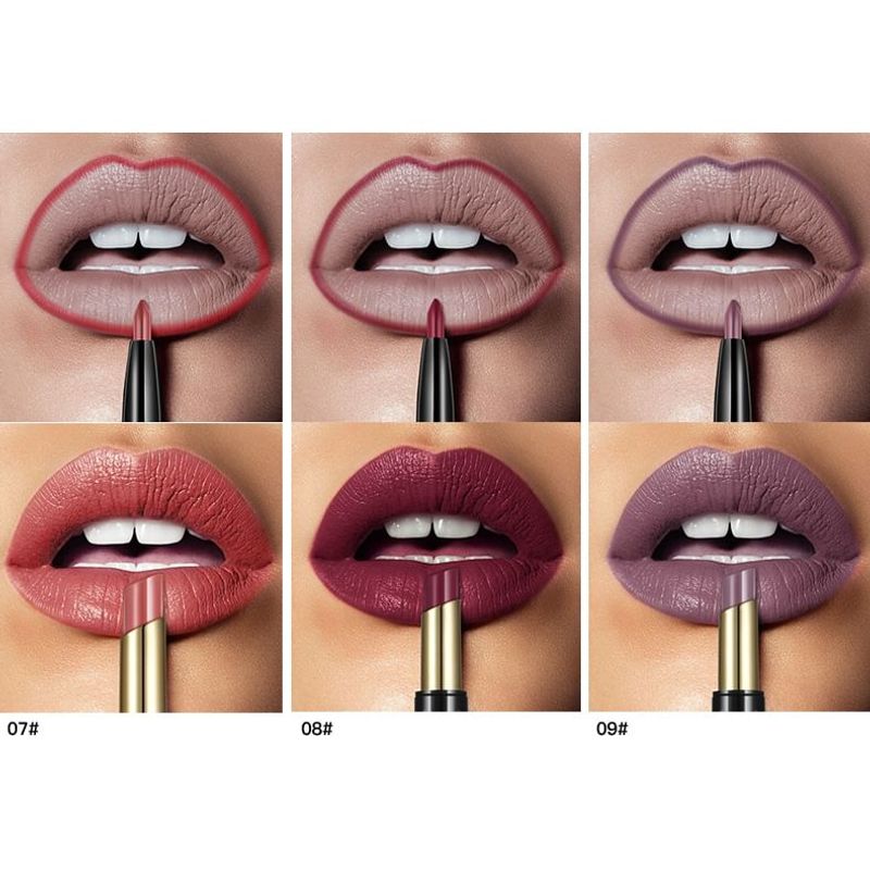 Pudaier - Dúo Delineador de Labios y Labial Mate - 16 Colores