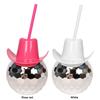 600ml Ball-Shaped Party Cup Unique Decor Cowboy Hat Round Ball Cup Fashion Supplies Nightclub Drinkware for Beer Juice Whiskey