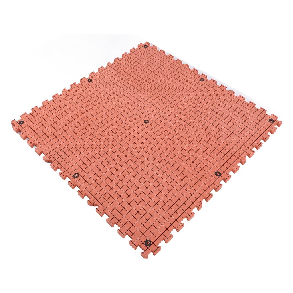 9PCS Knit Blocking Mats with 50PCS T Pins Brick Red Foam Interlocking Boards for Knitting and
