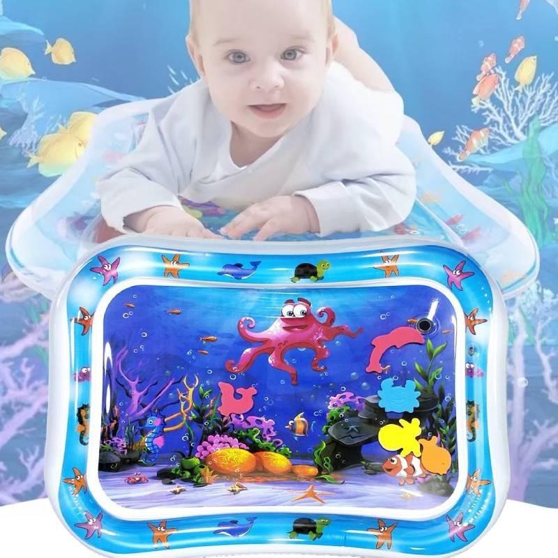 Durable Pvc Baby Tummy Time Water Play Mat Octopus Design For Boys And Girls