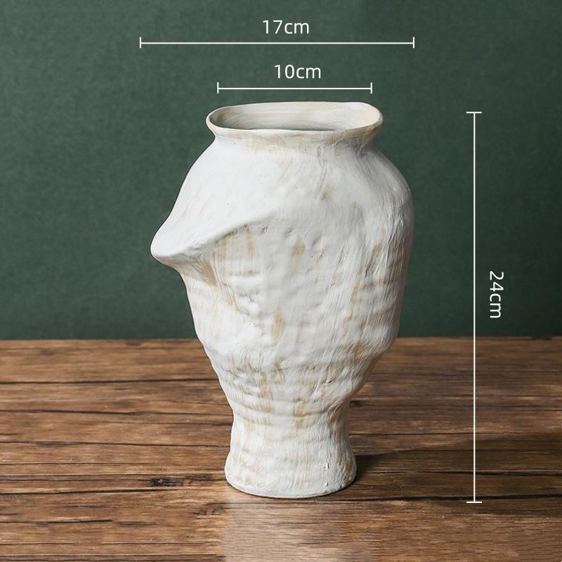 Keramikvase Handgefertigt Grobkeramik Blumenvase Keramik Handwerk Blumenarrangement Zubehör Heimdekoration