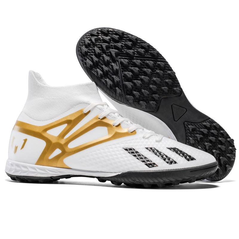 New High-top Football Shoes New Electroplated Bottom Adult Student Game Training Long Nails Broken Nails Football Shoes