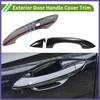 Exterior Door Handle Cover Trim for Hyundai Tucson 22-24 Carbon Fiber Black