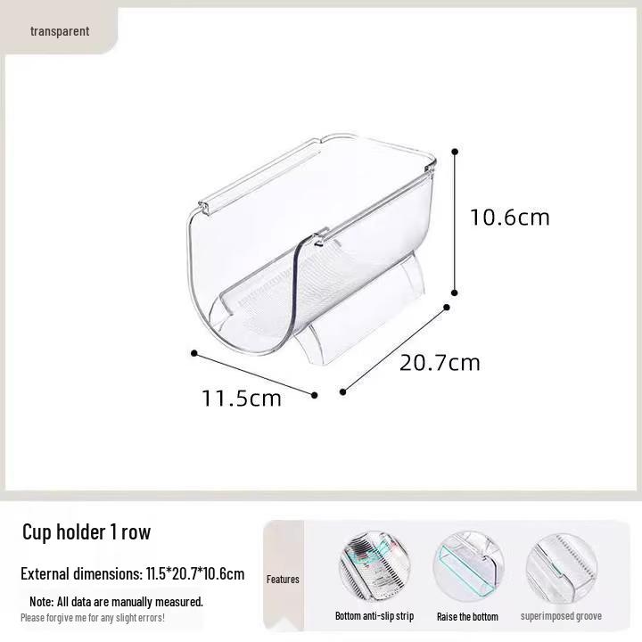 

Многослойный прозрачный настольный держатель для чашек - Пыленепроницаемый и штабелируемый для хранения в шкафу термокружек
