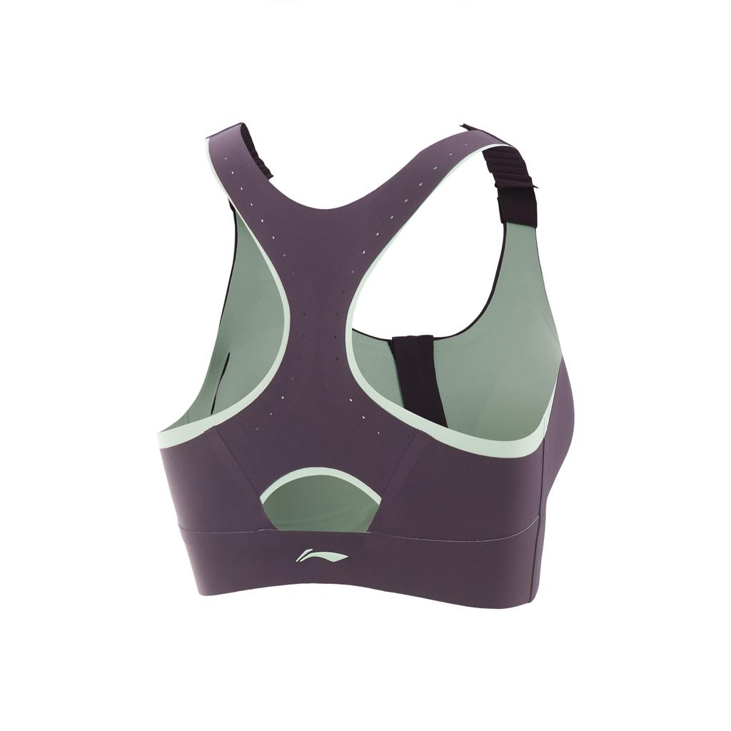 Li-Ning Fitness Series Casual Minimalist Solid Color Comfortable Breathable Sports Underwear Women underwear Sweet-Grape-Purple AUBV004-8