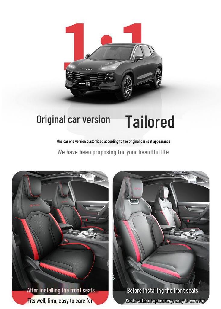 Jetour Dasheng Five-Seater Leather Car Seat Cushion, All-Season Fit, 24 Models Available.