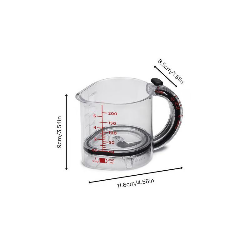 Adjustable All-in-One Measuring Cup - Practical and Convenient Kitchen Tool for Home Use Household Appliances Drinking Utensils