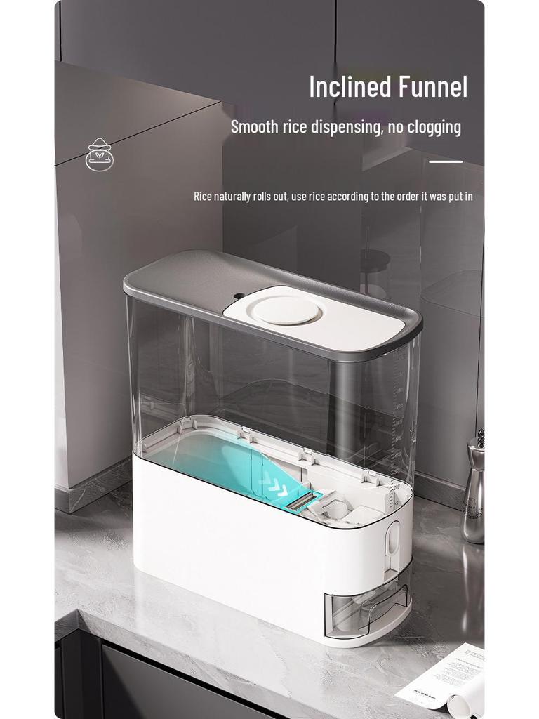 Sealed High-Capacity Insect-Proof Rice Storage Bin - 20 Jin