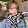 Women Winter Scarves Houndstooth Pattern Cashmere Pashmina Scarf With Tassel Female Fashion Warm Neck Scarf Shawl Wraps