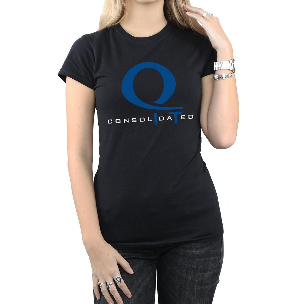 DC Comics Womens/Ladies Arrow Queen Consolidated Logo Cotton T-Shirt
