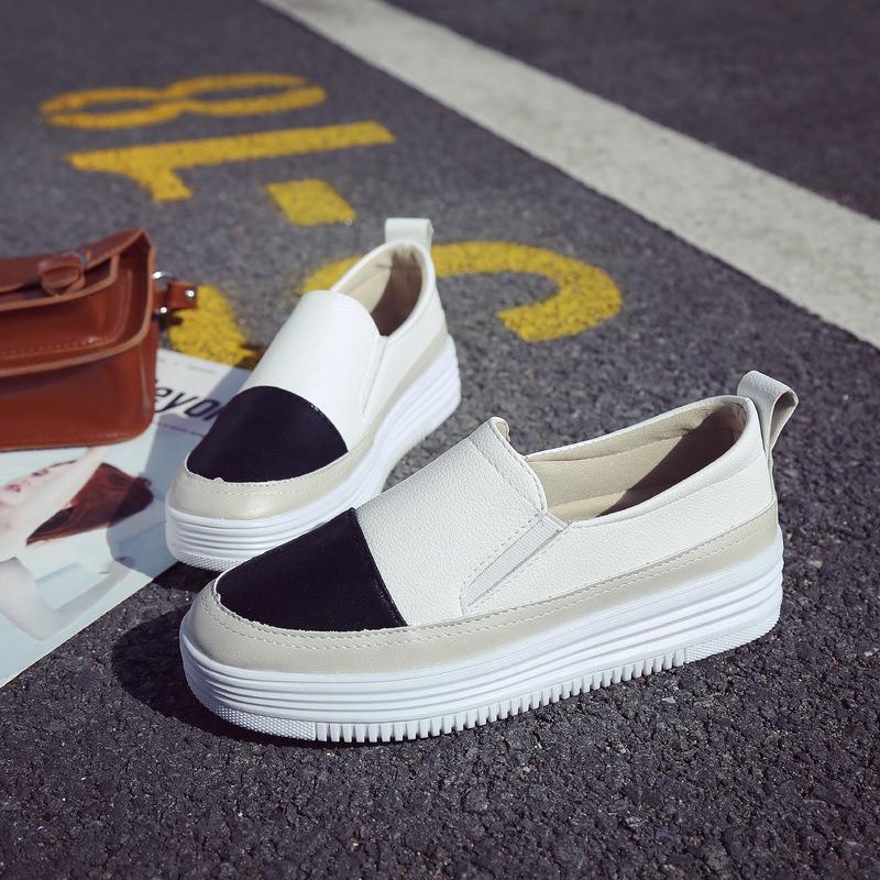 Bílé boty Všestranné boty s plochou podrážkou