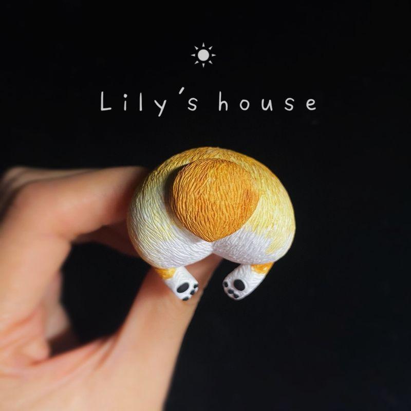 

Car-Mounted Corgi Pet Aroma Diffuser Stone Car Air Vent Perfume Clip Cute Car Interior Decoration Fragrance Yellow Tail