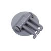Seamless Rotatable Non-Punching Utility Hook Hangers Bathroom Kitchen Sticky Wall Triple Hook for Hanging Towel