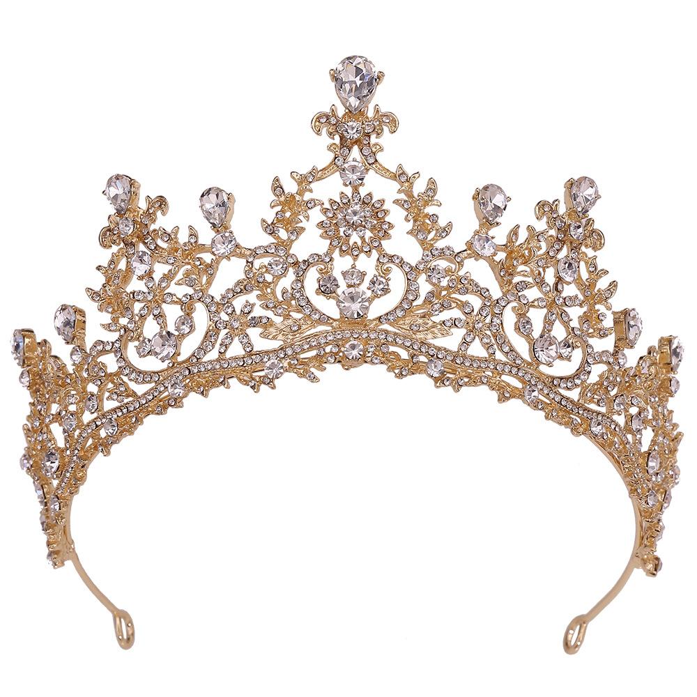 New Fairy Princess Rhinestone Crown Bride Wedding Dress Wedding Dress Dinner Photo Studio Travel Photography Style Crown Hair Accessories