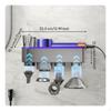 Universal Holder, Wall Mount, Automatic Bathroom Organizer, hole Space Saving Azure Purple