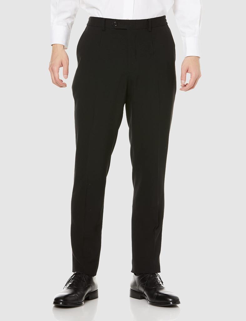 Anzughose Set PEARSE ULTRA Kleidung Trauerknopf Einzelhose die sich am Saum dehnt Anzug Schwarz Y7 [Konaka] [JOHN comfort] MOVE/Formal