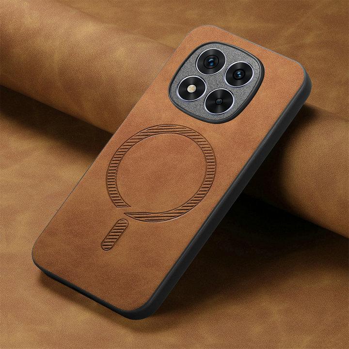 Für Xiaomi Redmi Note 17 Pro Max 5G 2026 Rüstungs-Magnet-Leder-Rückseite Hülle Redmi Note 15 14 Pro Plus Capa Note 17 15Pro Funda