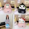 Kuromi Hello Kitty Melody Cinnamoroll Plush Toy Kids Backpack With Breathable Nylon For Kindergarten Children